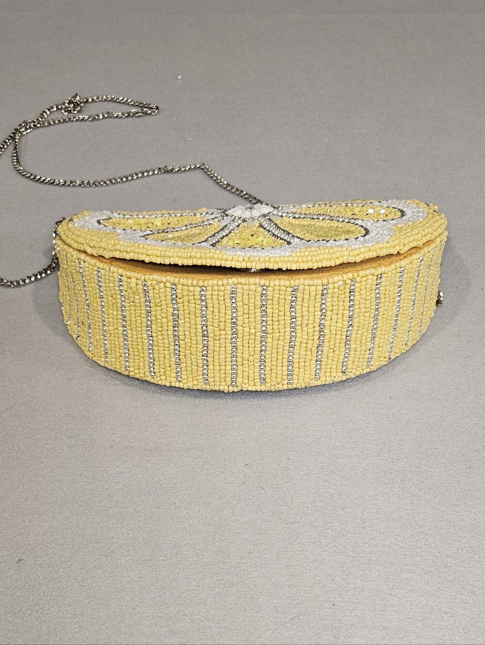 Studio 12 NWT Viral Beaded Lemon Wedge Crossbody Purse - Picture 4 of 13
